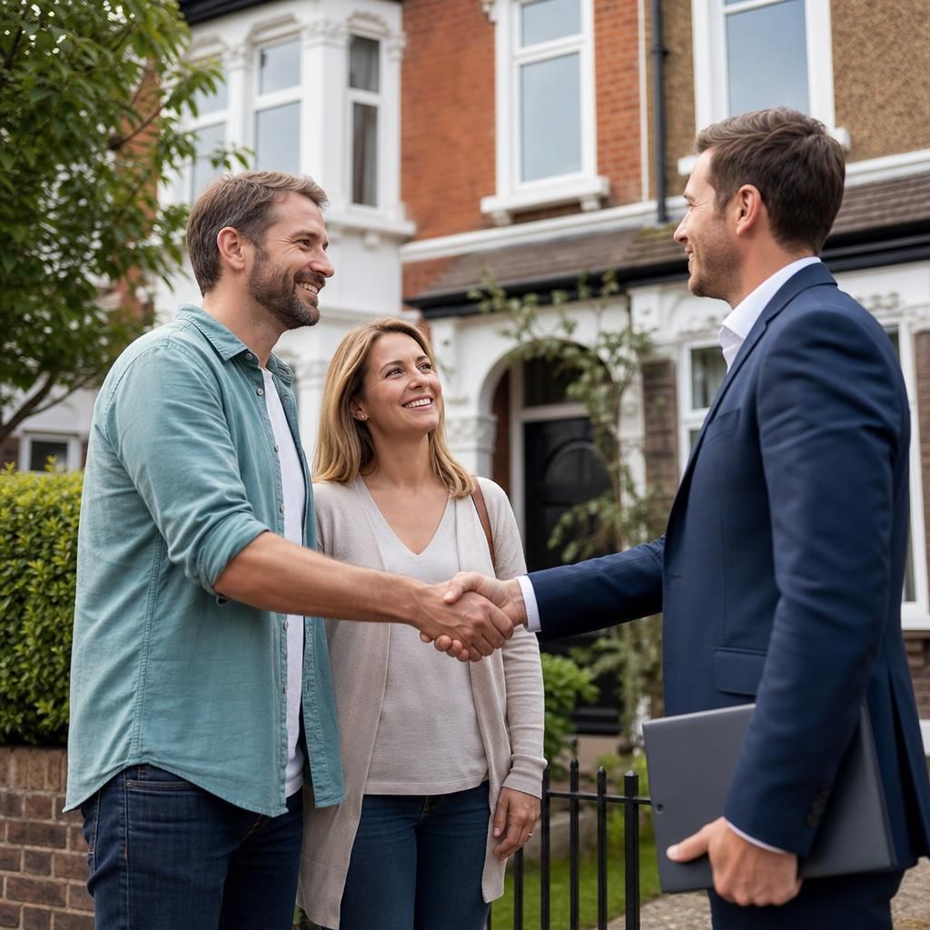 Hand receiving cash from a buyer