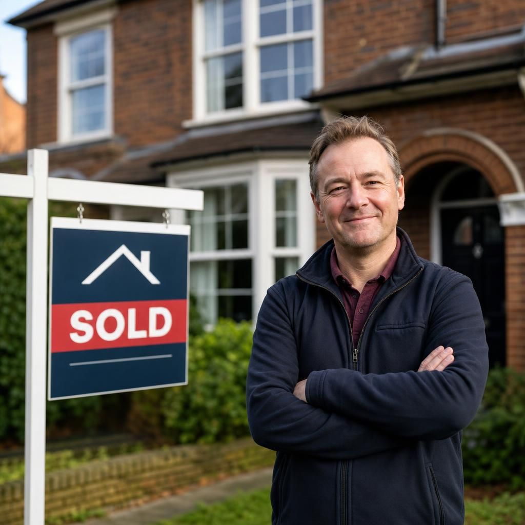 Couple discussing property offer