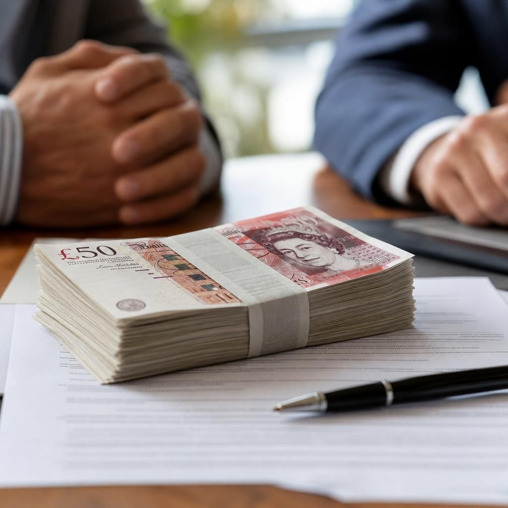 Legal documents on a desk