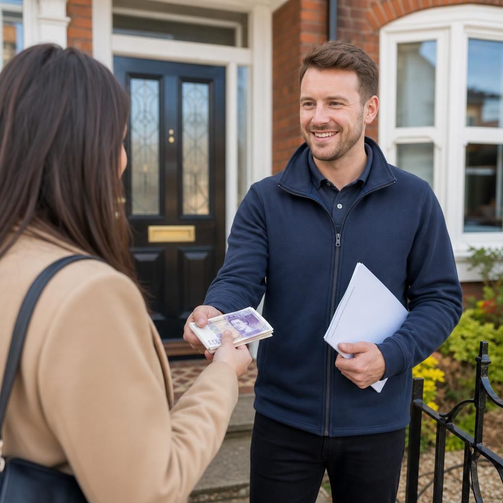 Skip estate agent fees symbol