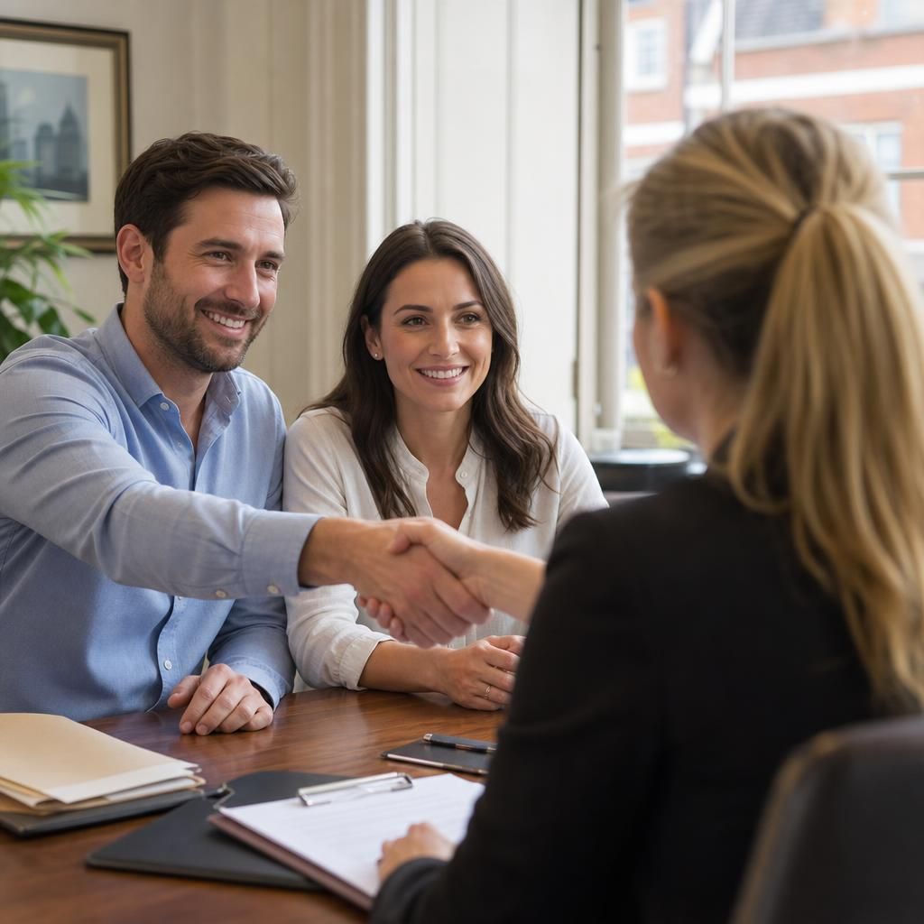 Homebuyer inspecting a newly purchased house