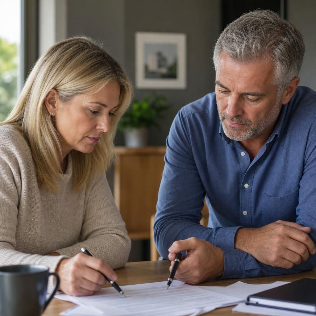 Couple successfully selling house after divorce