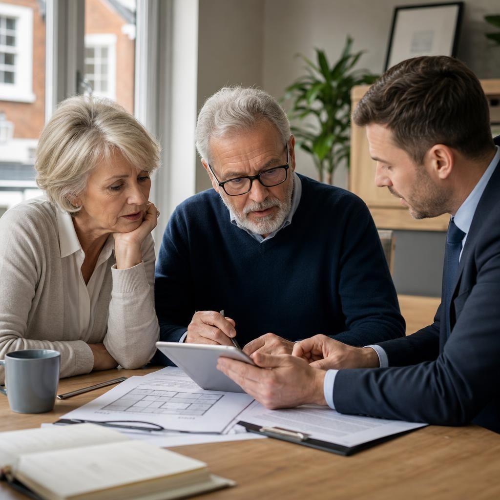 Expert team discussing probate sale options