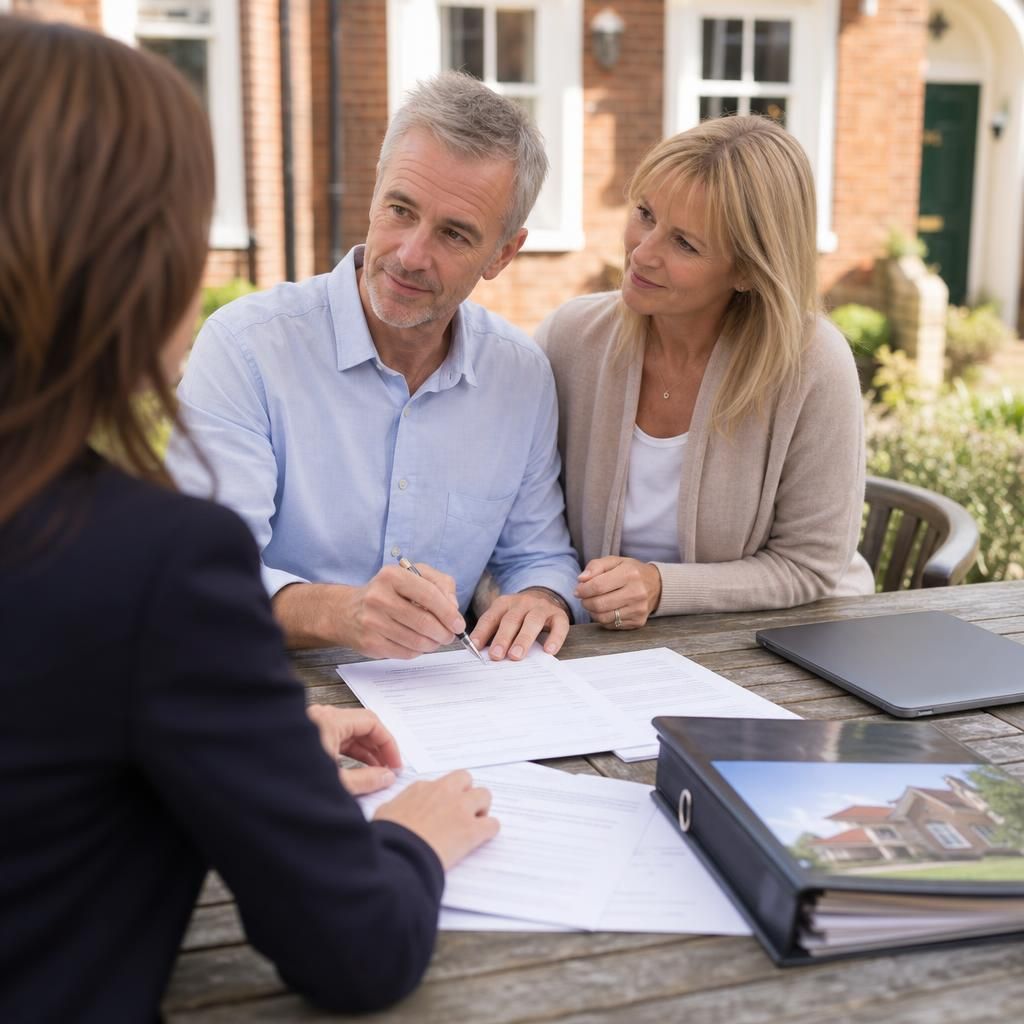 Meeting with a property cash buyer