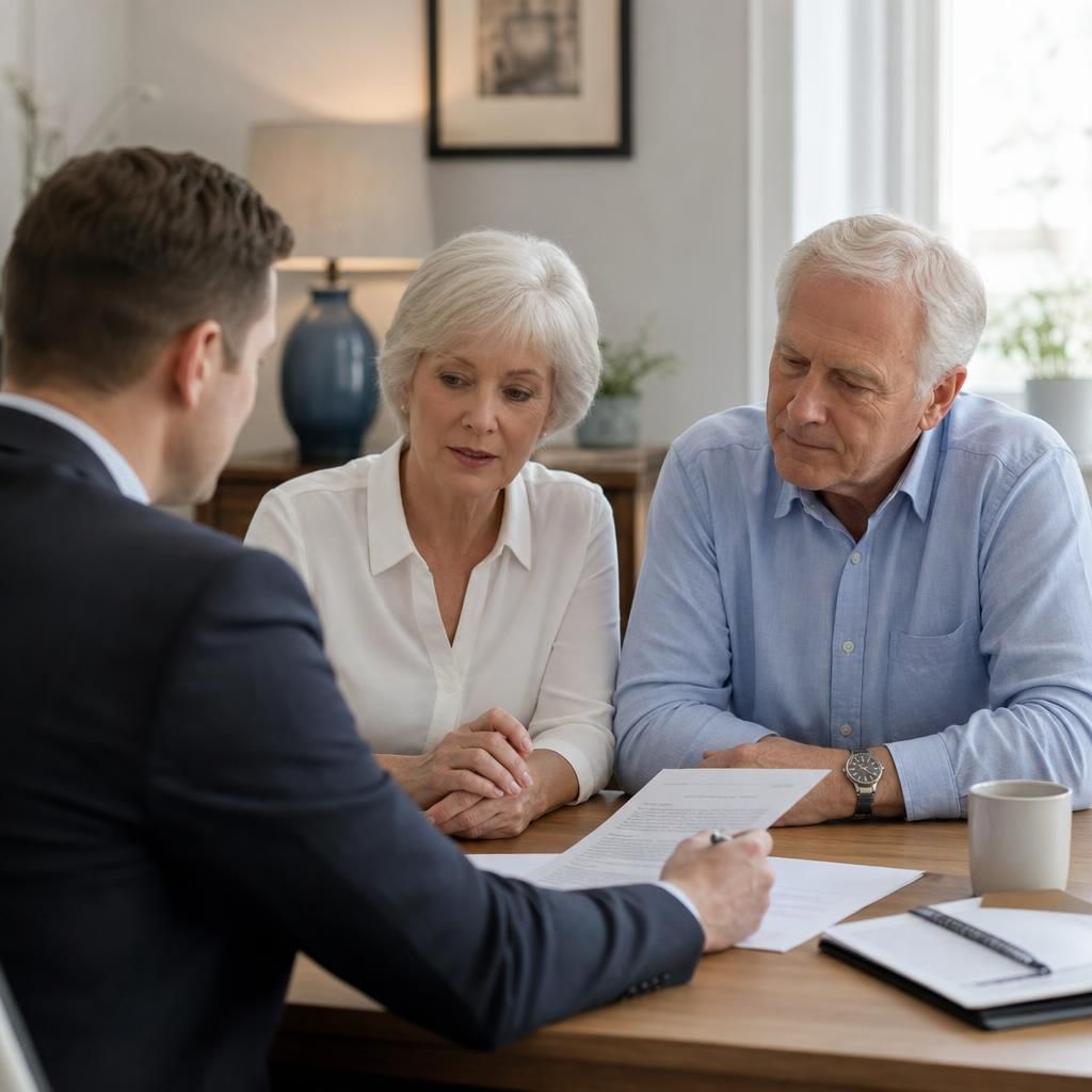 Real estate agent estimating property value