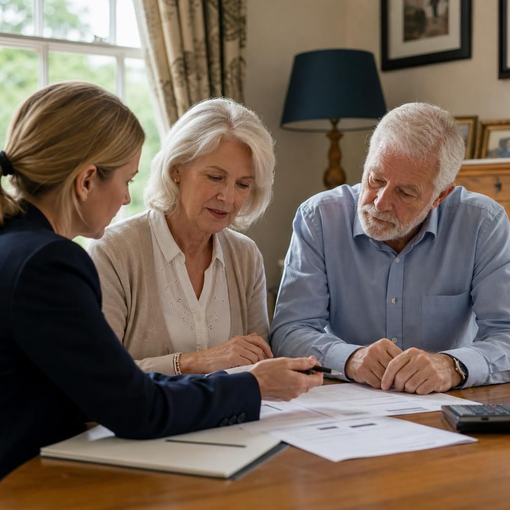 Professional surveying property for probate valuation