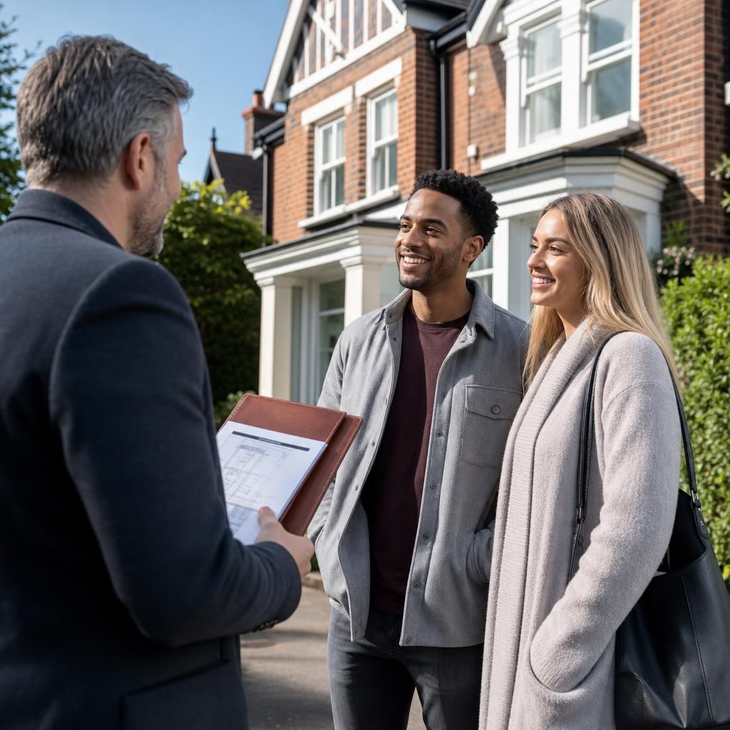 Professional valuator assessing a property