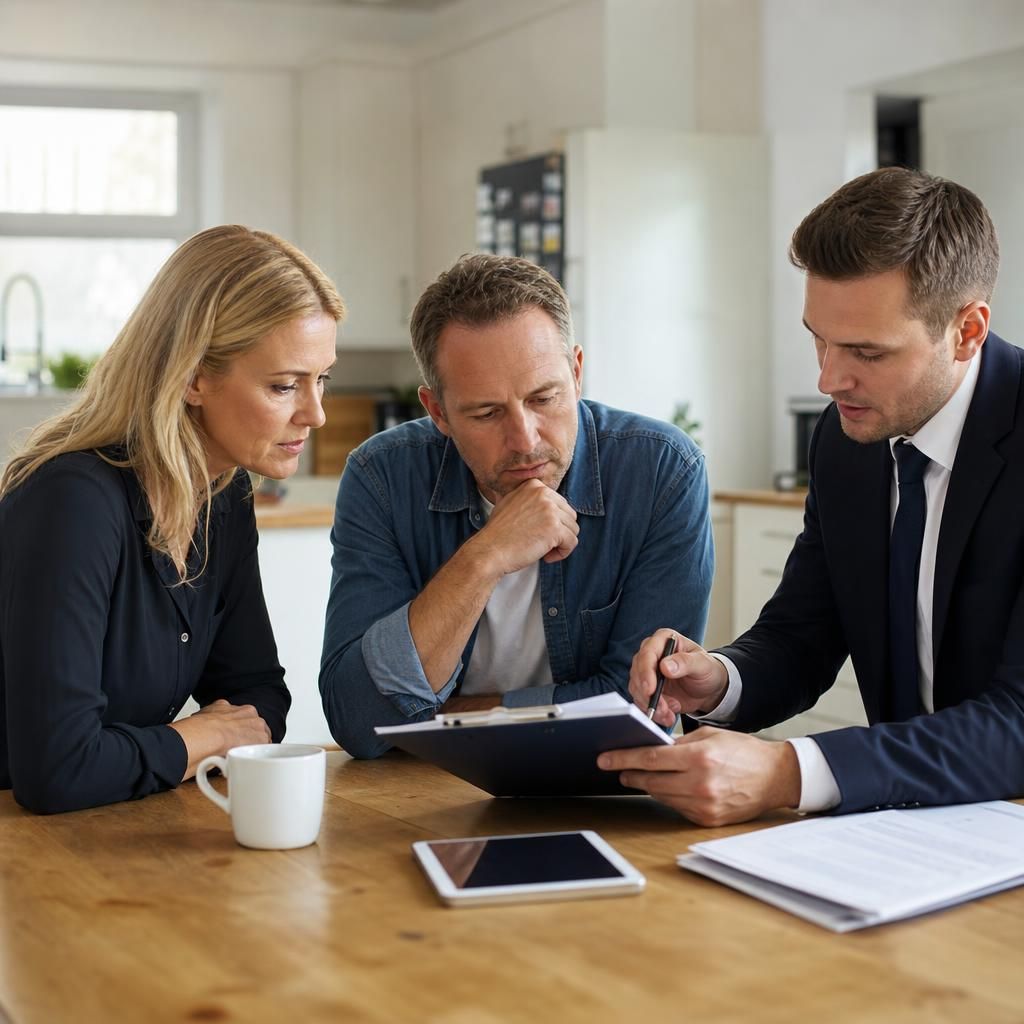 A solicitor handling conveyancing paperwork